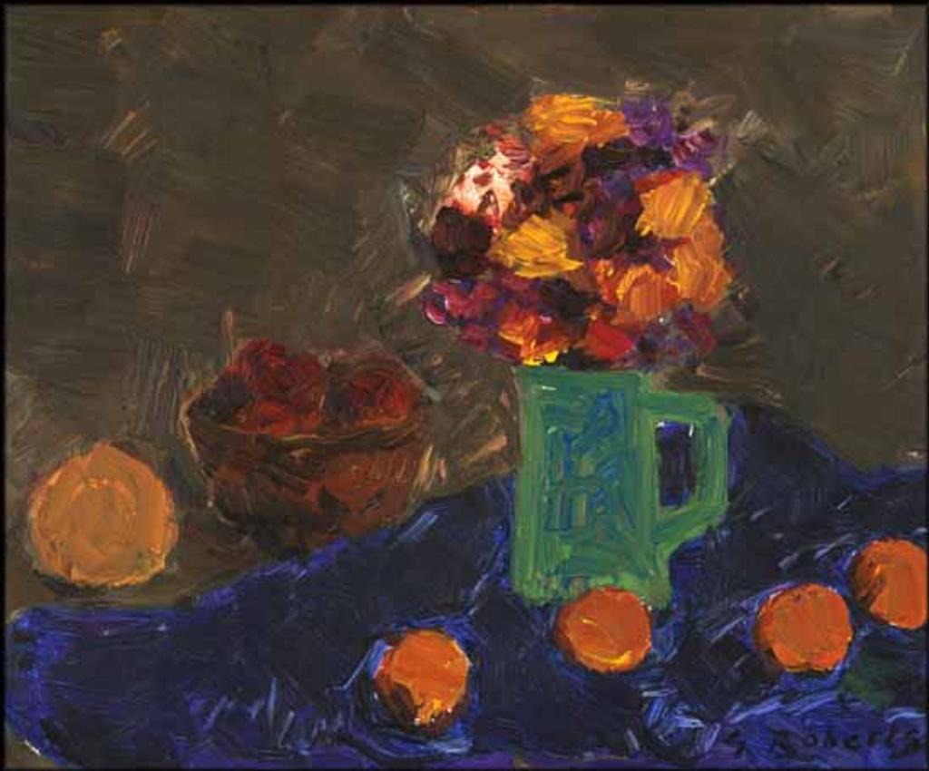 William Goodridge Roberts (1921-2001) - Green Jug and Deep Blue Cloth