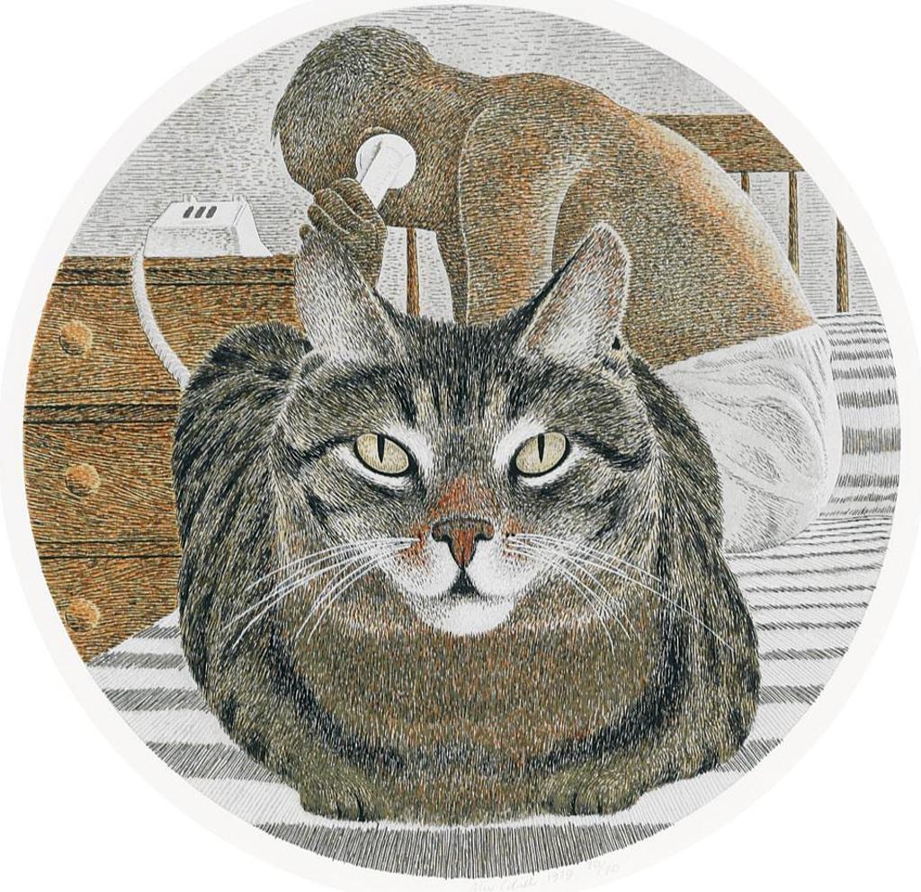 Alexander (Alex) Colville (1920-2013) - Cat And Artist