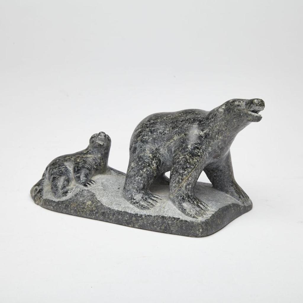 Peter Boy Itukalla (1954) - Mother Polar Bear With Cub