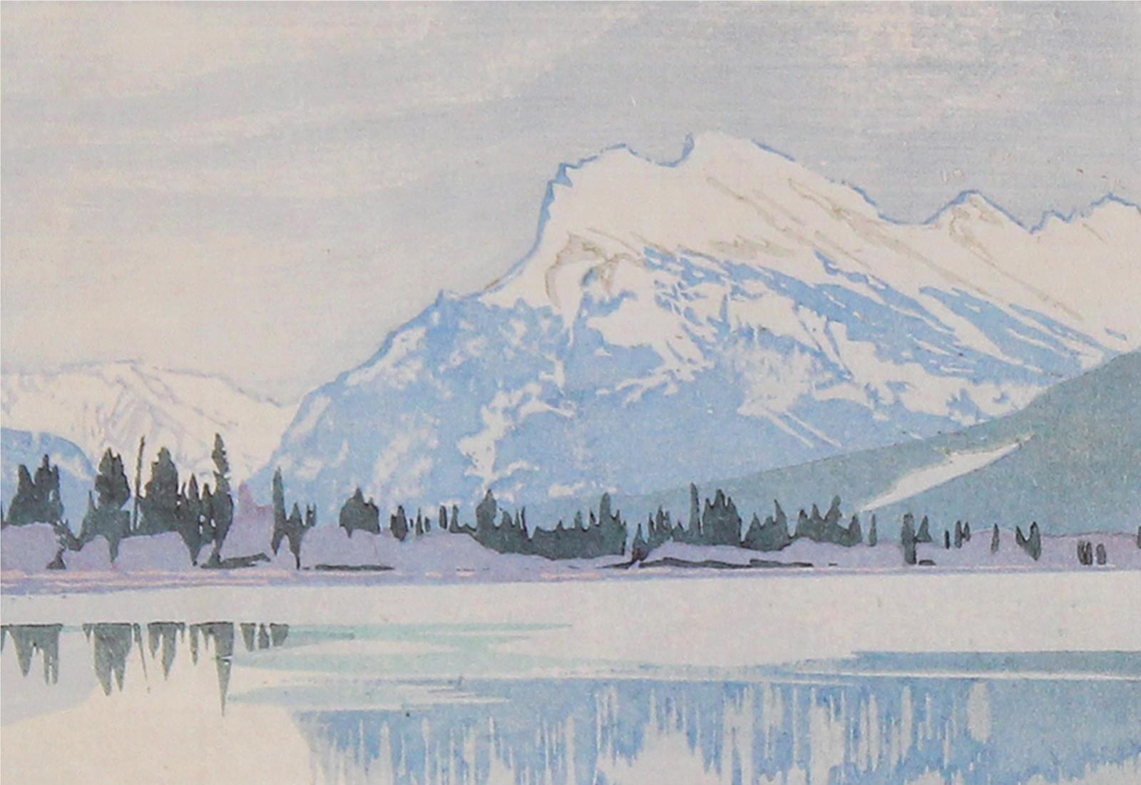 Walter Joseph (W.J.) Phillips (1884-1963) - Rundle In Winter; 1949