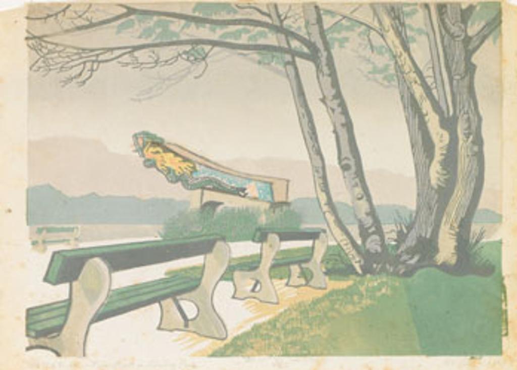 Edward John (E. J.) Hughes (1913-2007) - The Old Empress Figurehead in Stanley Park