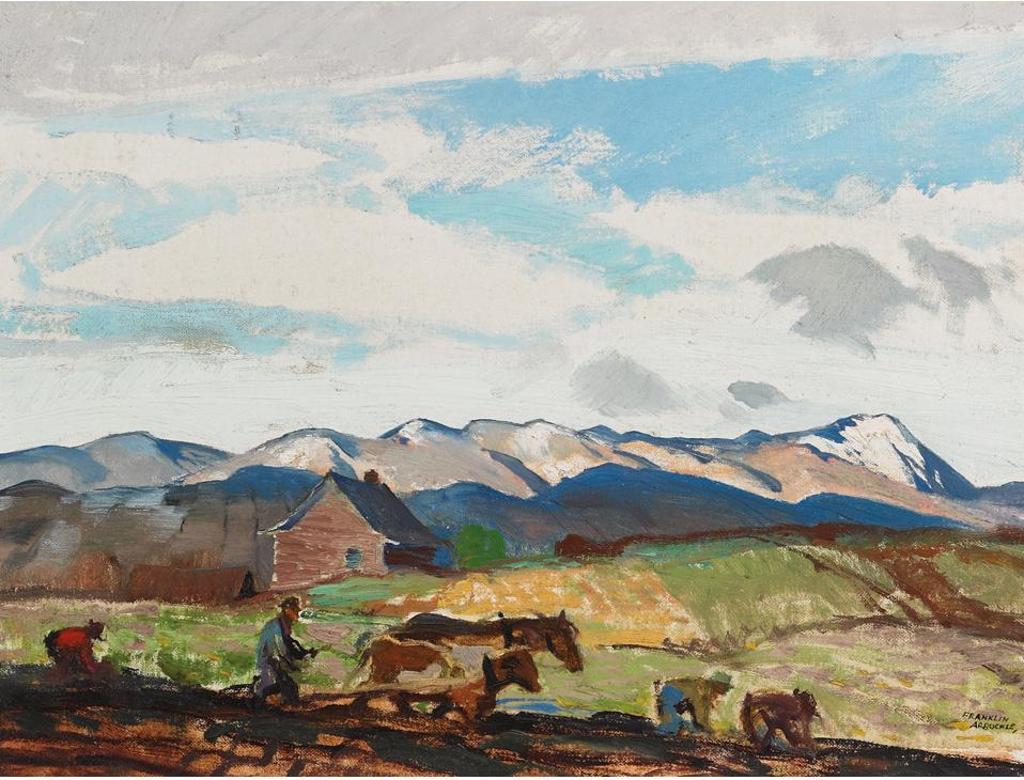 George Franklin Arbuckle (1909-2001) - Gathering Potatoes, Cap Aux Corbeaux. P.Que.