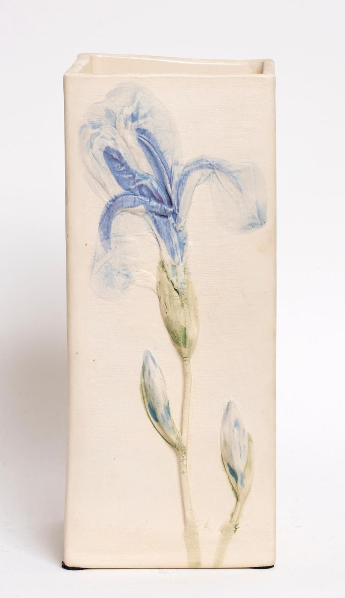 Susan Robertson - Square Vase with Orchid Motif
