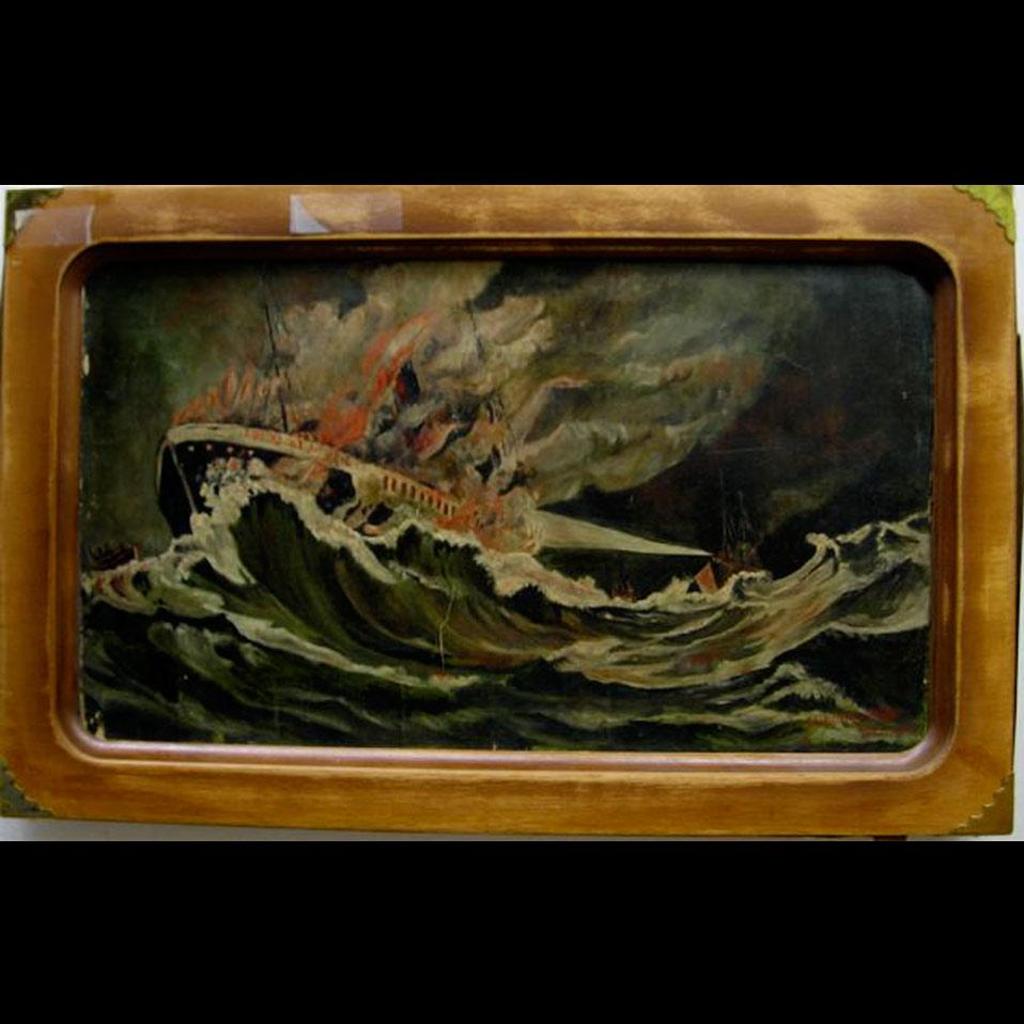 J. Evans Routledge - Burning Ship; Waterfall