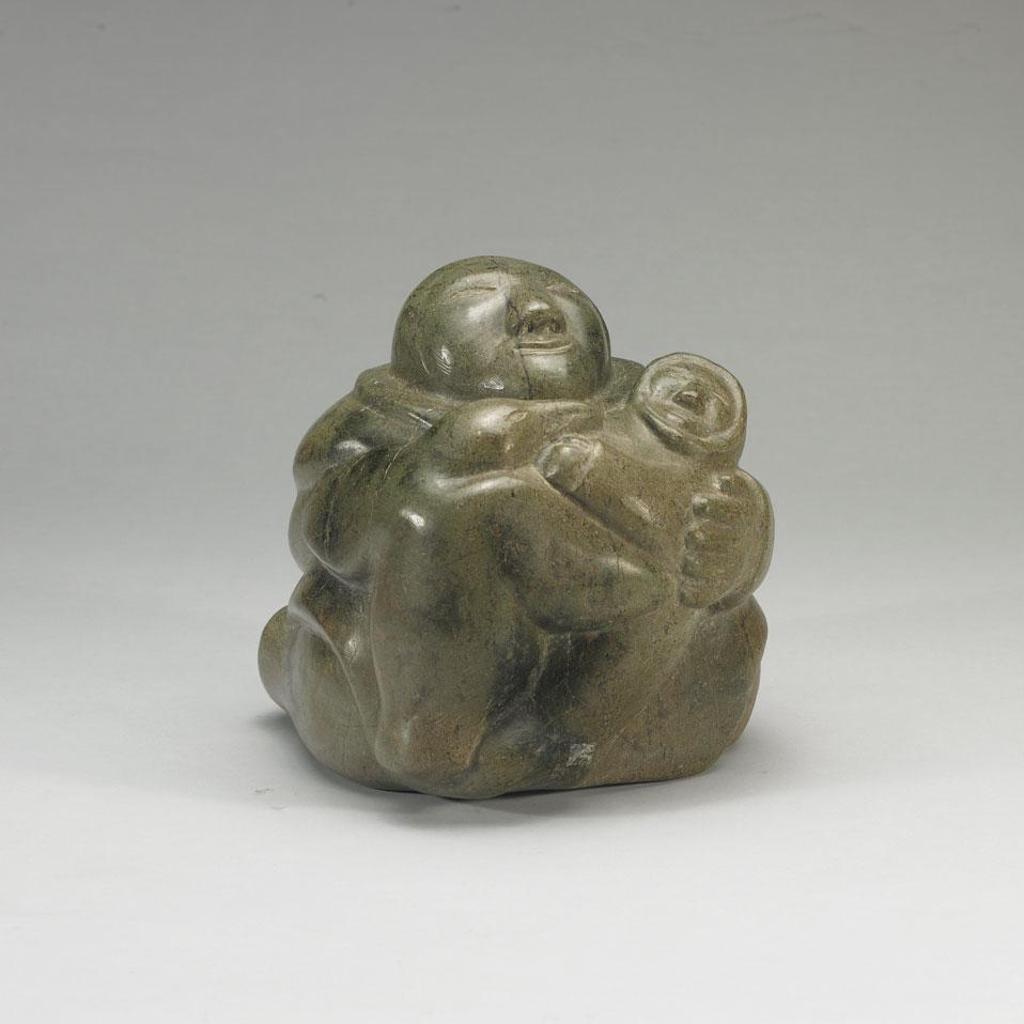 Kenojuak Ashevak (1927-2013) - Embracing Mother, Child And Bird