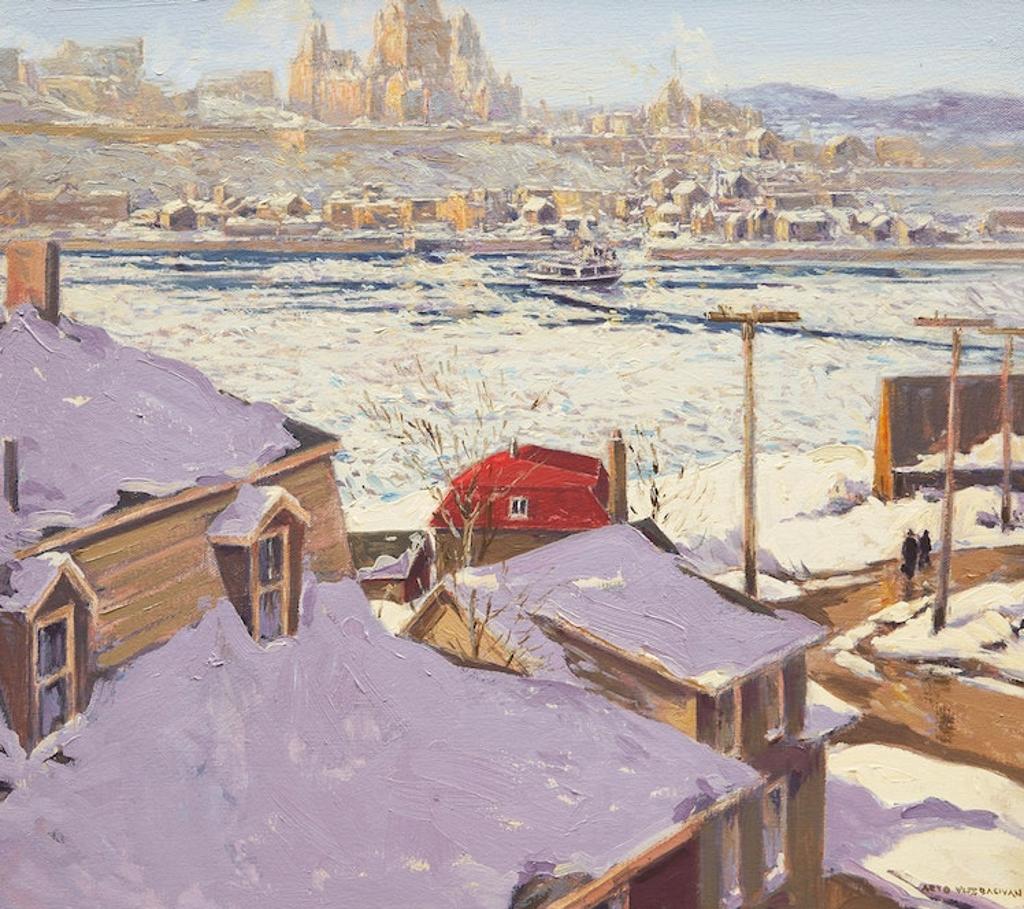 Arto Yuzbasiyan (1948) - View of Château Frontenac, Quebec