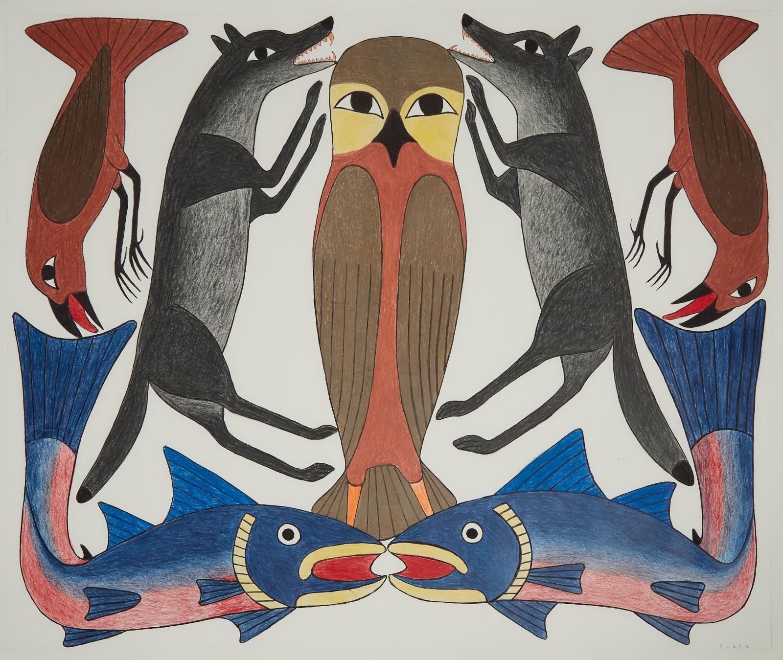 Kenojuak Ashevak (1927-2013) - Untitled