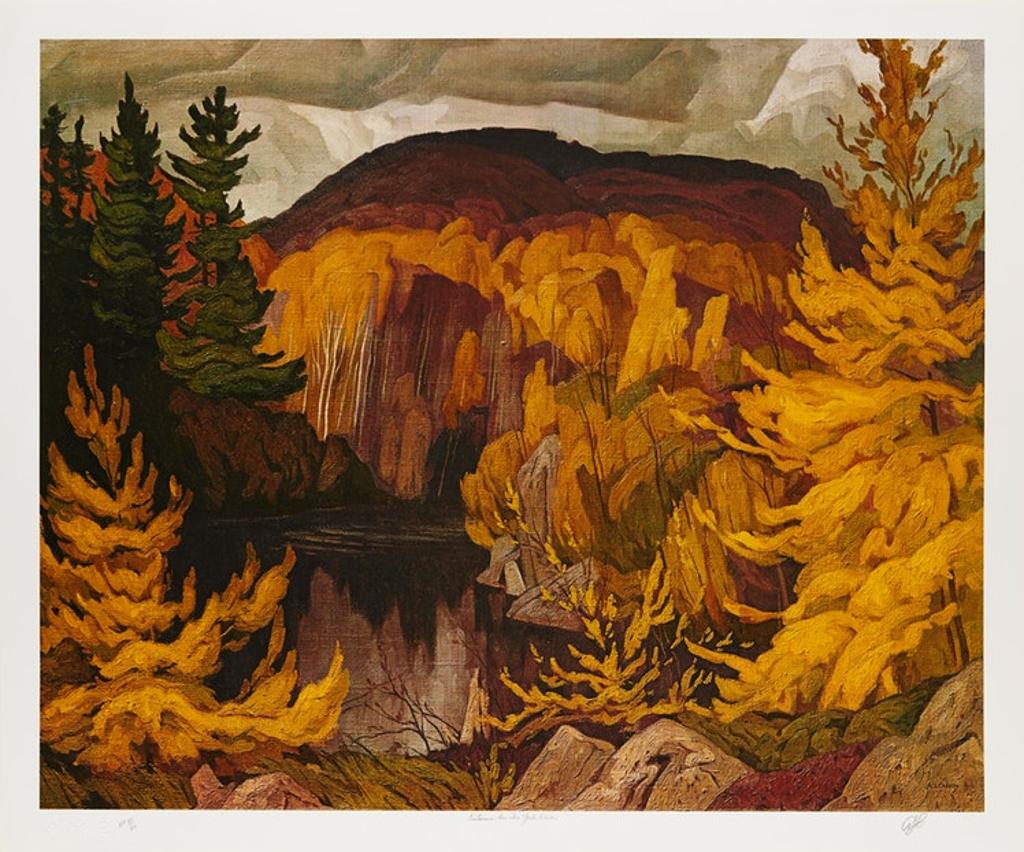 Alfred Joseph (A.J.) Casson (1898-1992) - In the Islands, Georgian Bay; Sunshine After Rain; Farm House; Autumn on the York River