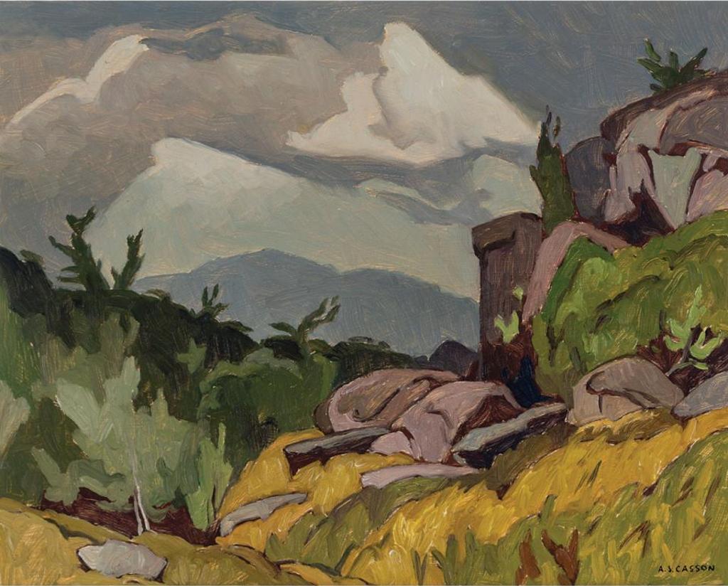 Alfred Joseph (A.J.) Casson (1898-1992) - Rocky Hillside - Sept - 1970