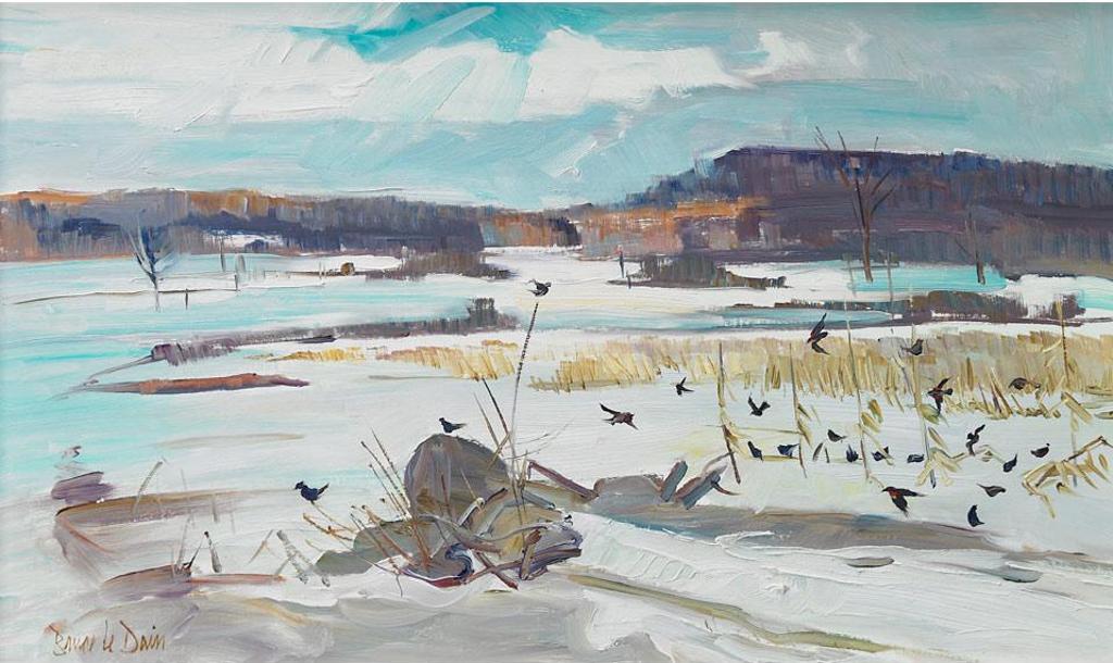Bruce Le Dain (1928-2000) - Spring Gleaning, Oka, Que., 1978