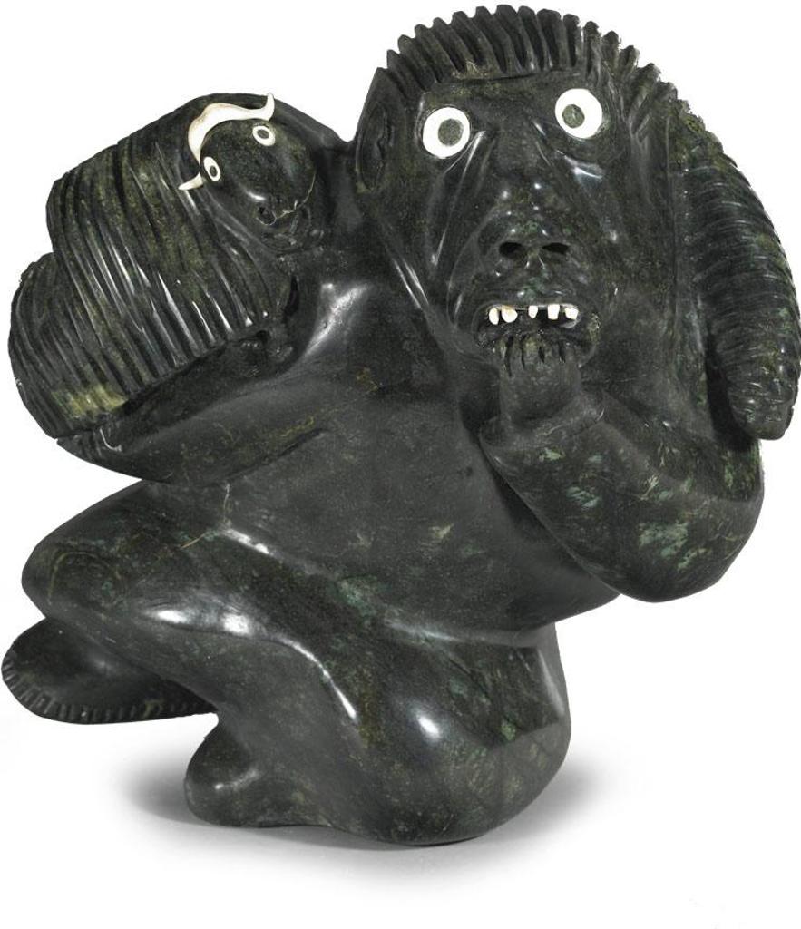 Judas Ullulaq (1937-1998) - Shaman Transforming Into Musk Ox
