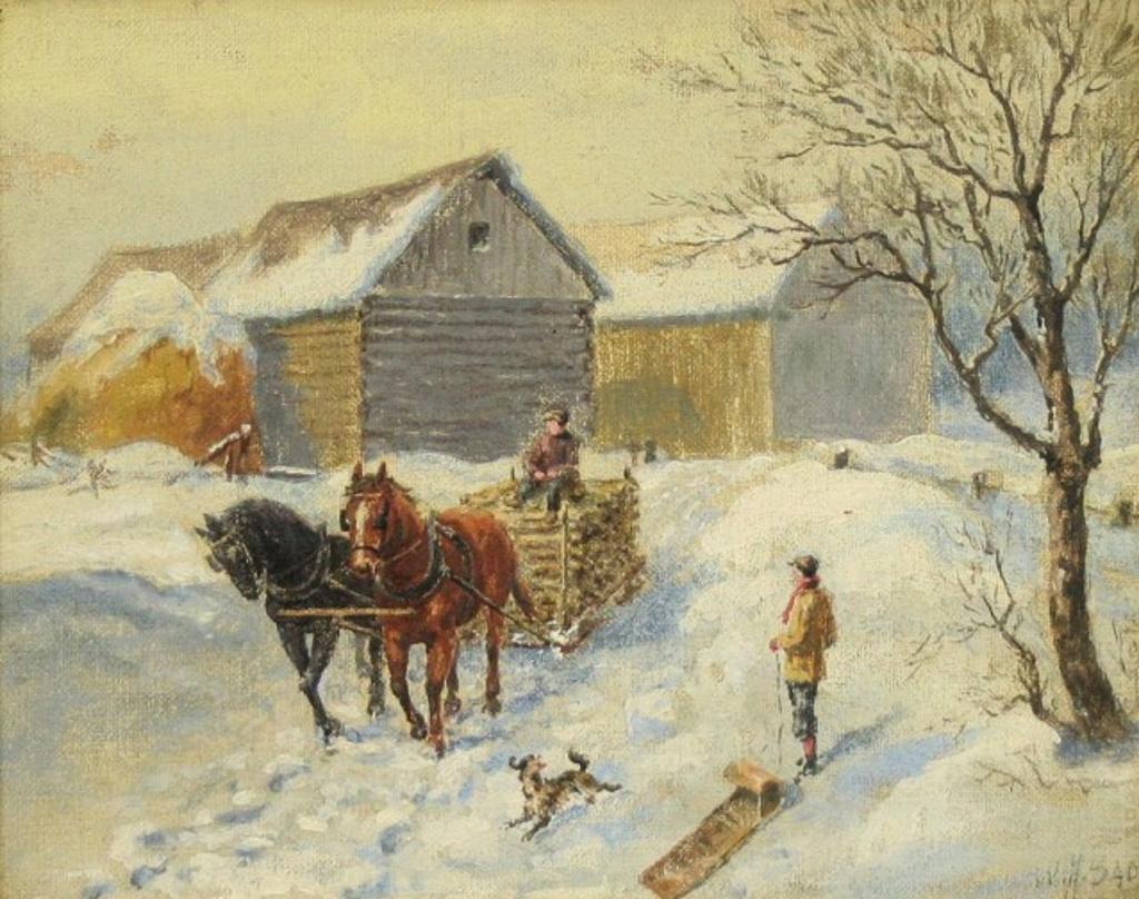 W. H. Sadd - Hauling Cordwood