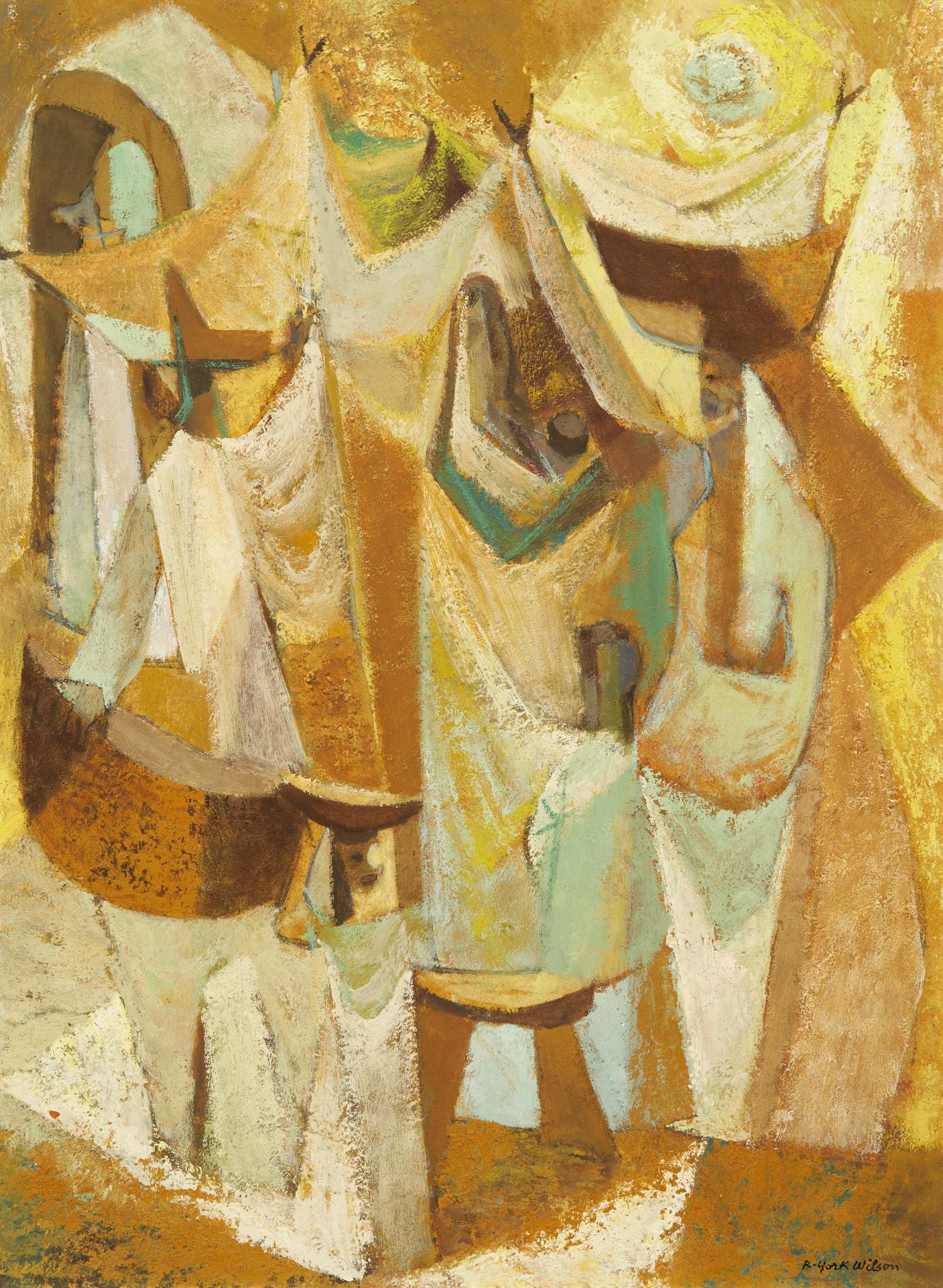 Ronald York Wilson (1907-1984) - Market by Day