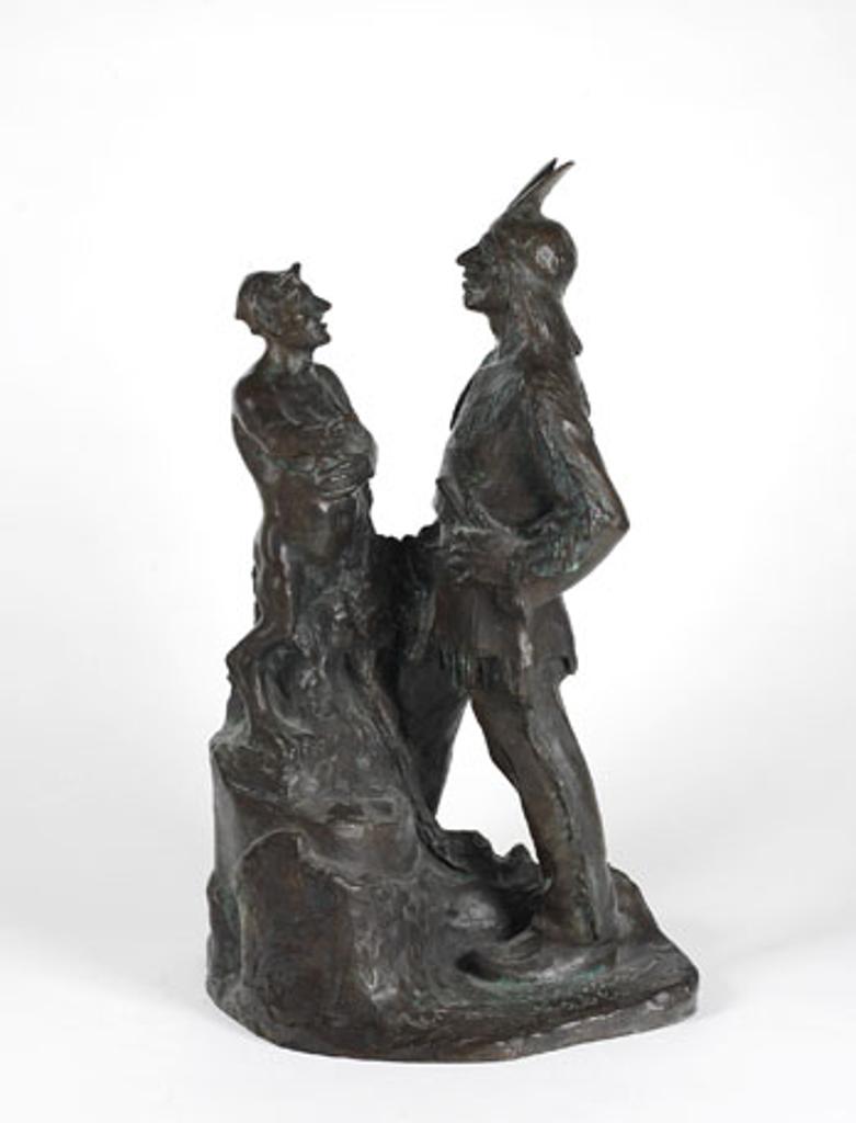 Alfred Laliberté (1878-1953) - Le sauvage et son diablotin