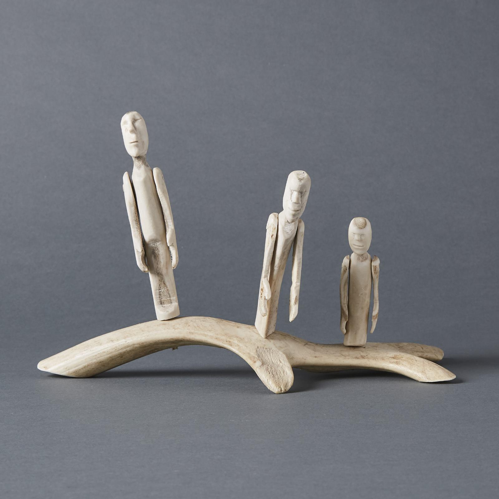 Luke and William Kanak Iksiktaaryuk (1909-1977) - Three Walking Figures
