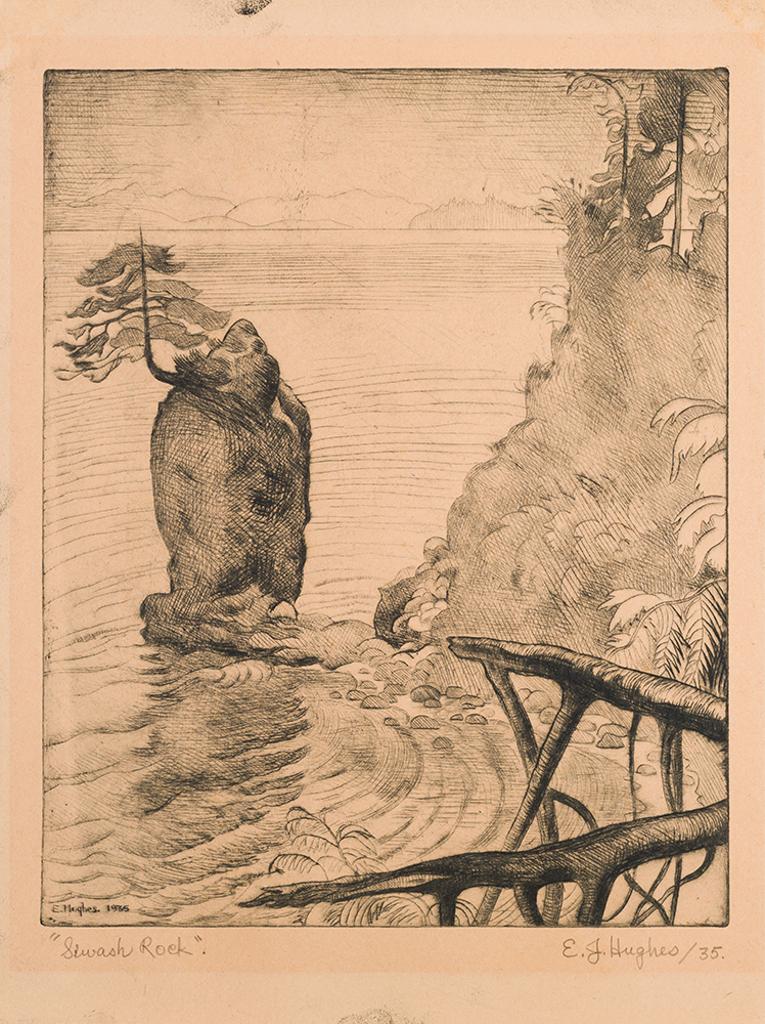 Edward John (E. J.) Hughes (1913-2007) - Siwash Rock