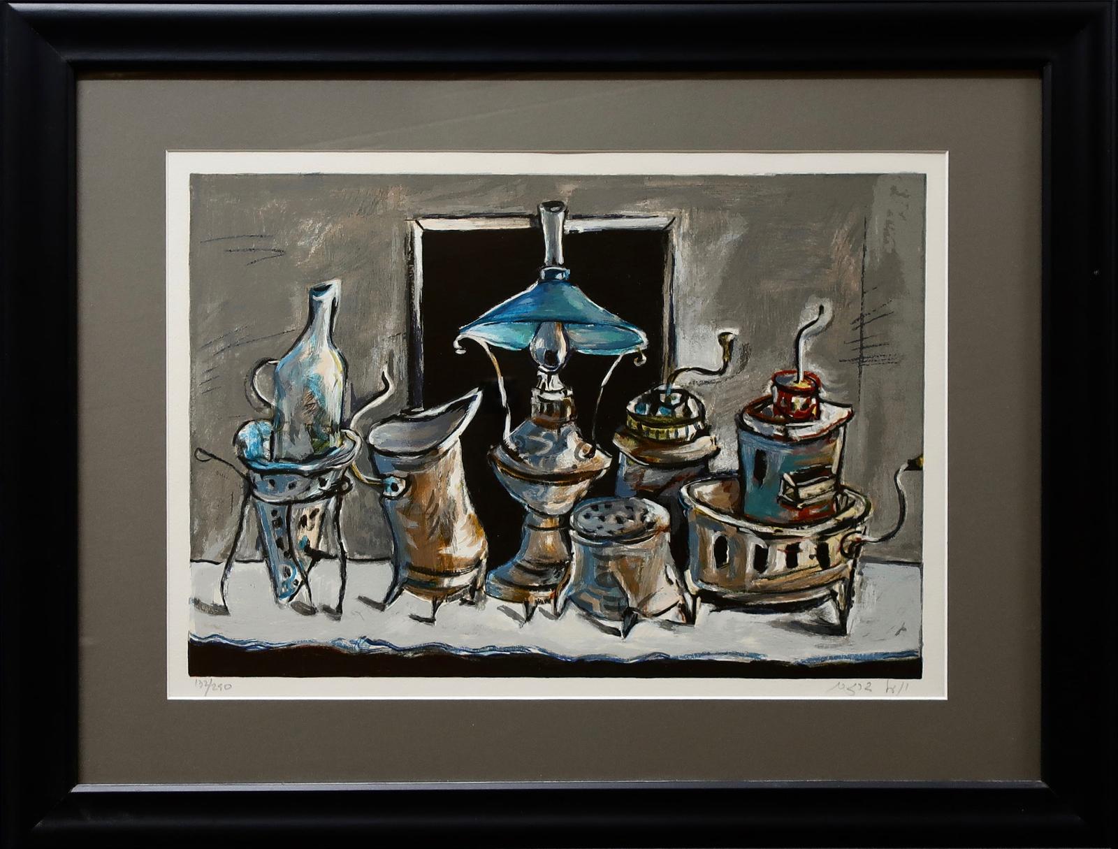 Vladmir (Yosl) Bergner (1920-2017) - Untitled (Still Life With Oil Lamp)