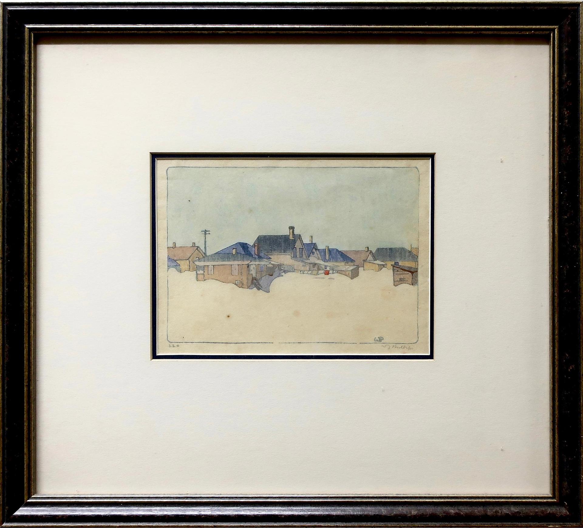 Walter Joseph (W.J.) Phillips (1884-1963) - Winnipeg, Street, Snow Bound