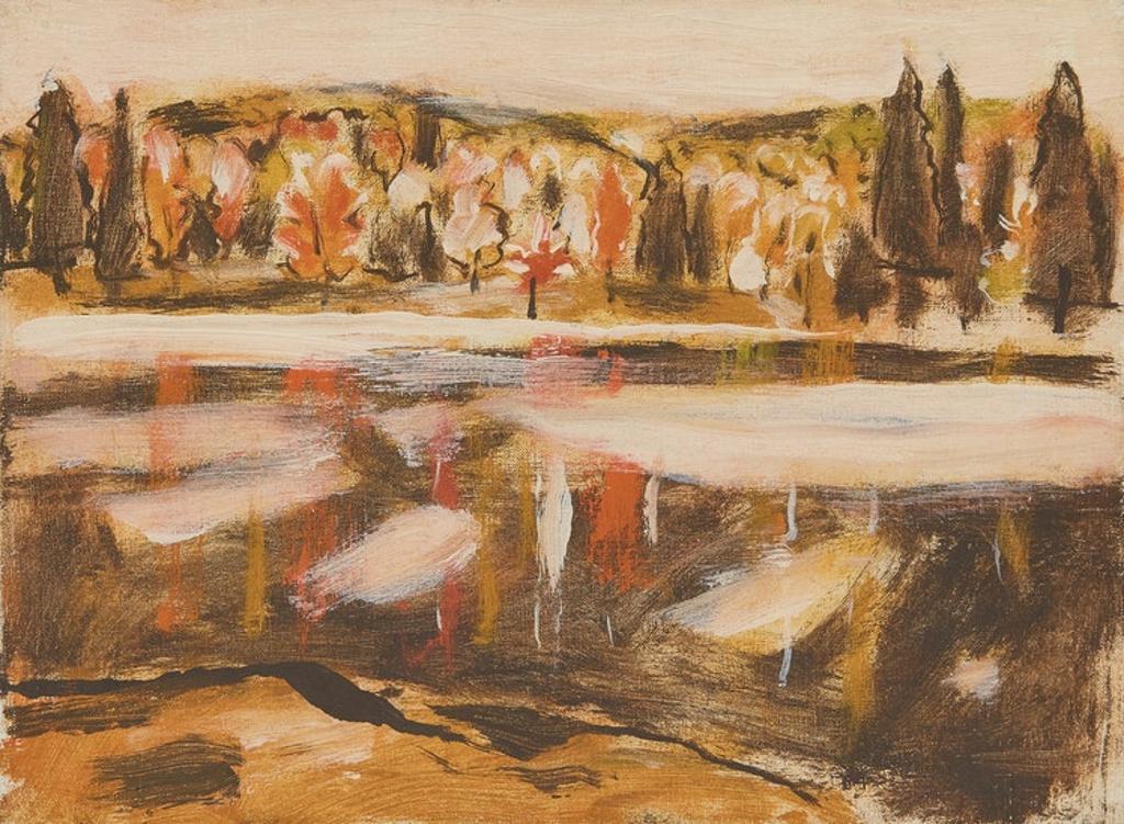 David Browne Milne (1882-1953) - Rain on the River (Morning on the River)