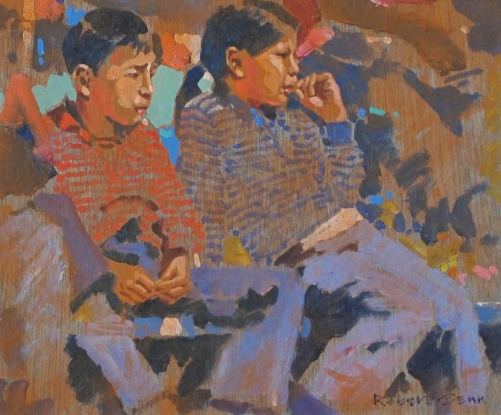 Robert Douglas Genn (1936-2014) - Two At The Rodeo; 1988