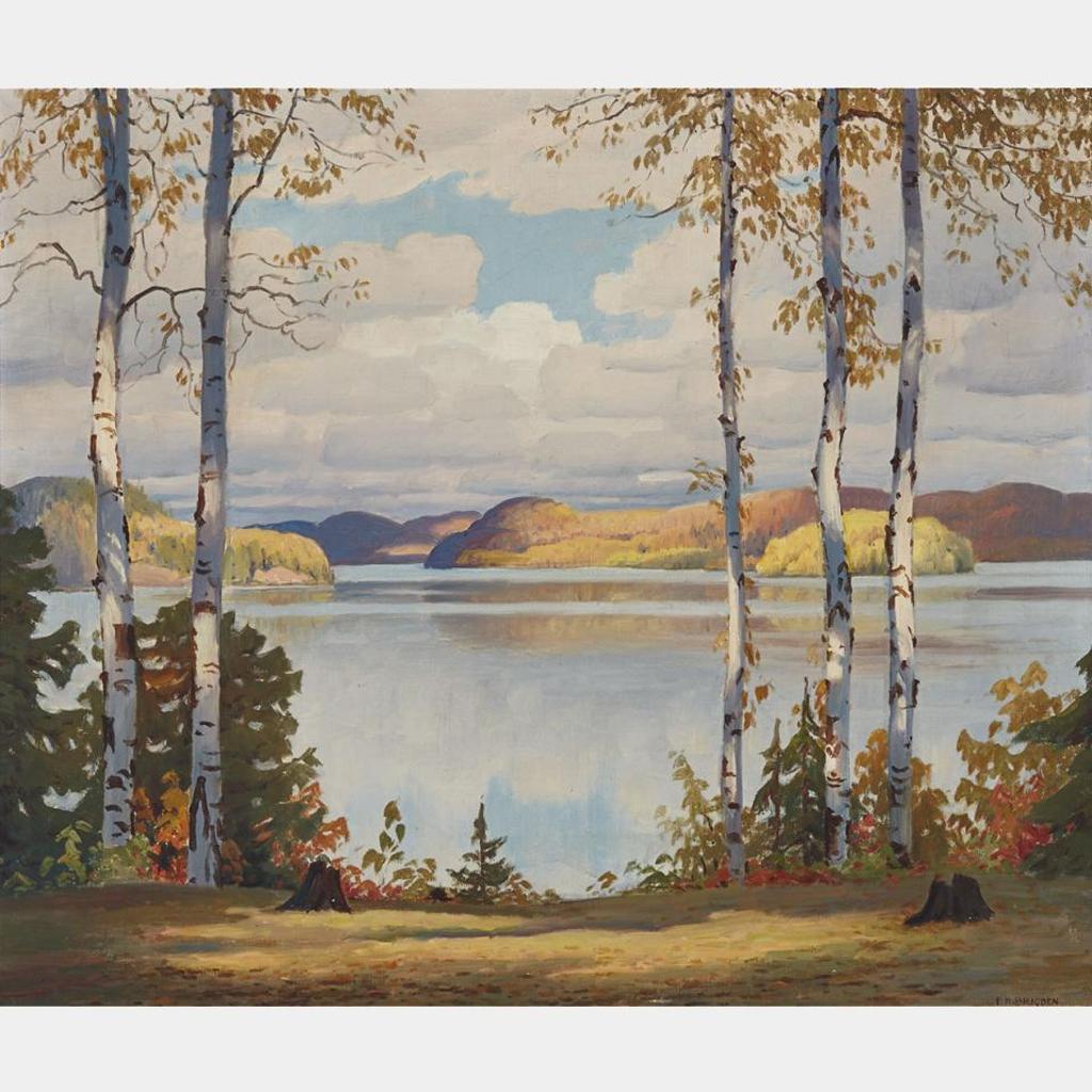 Frederick Henry Brigden (1871-1956) - Glimpse Of The Lake Through The Birch Trees