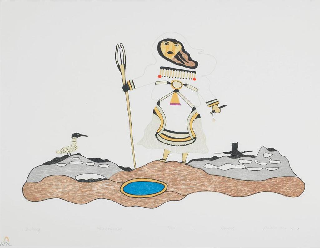 Pudlo Pudlat (1916-1992) - Fishing