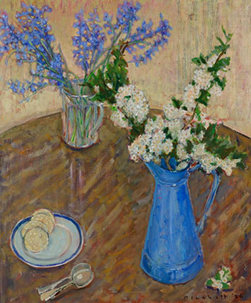 Joseph (Joe) Francis Plaskett (1918-2014) - Bluebells & White Hawthorne (03768/A87-151)