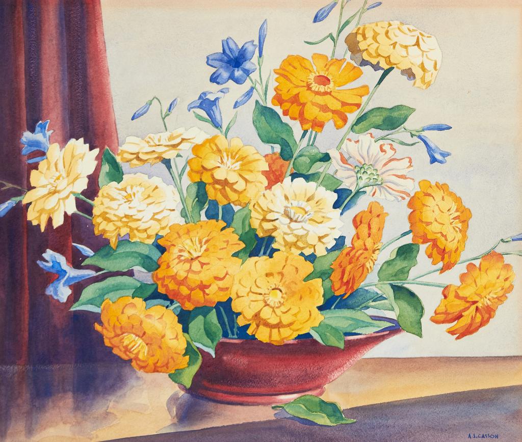 Alfred Joseph (A.J.) Casson (1898-1992) - Zinneas