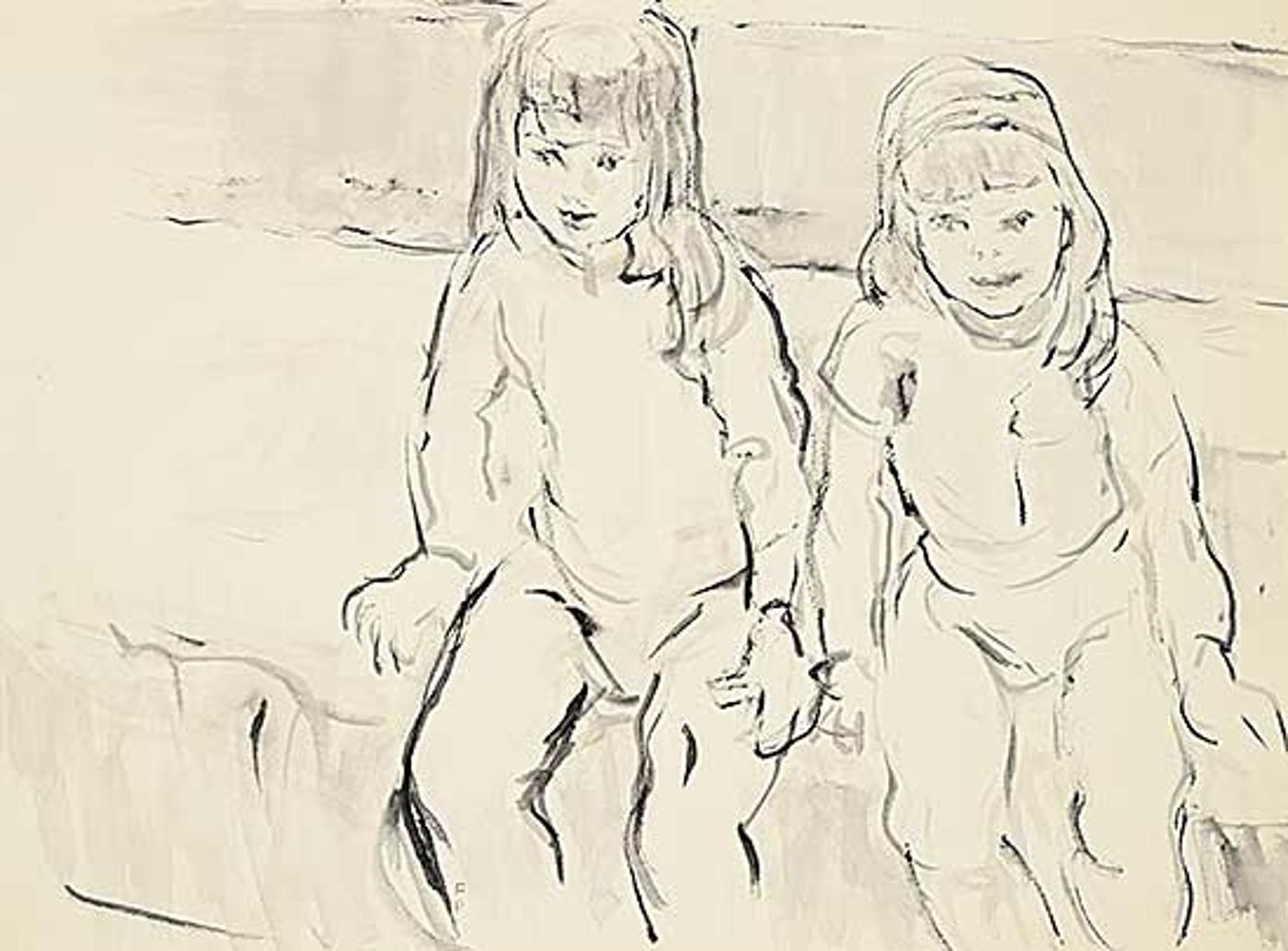 Freda Pemberton-Smith (1902-1991) - Untitled - Two Children