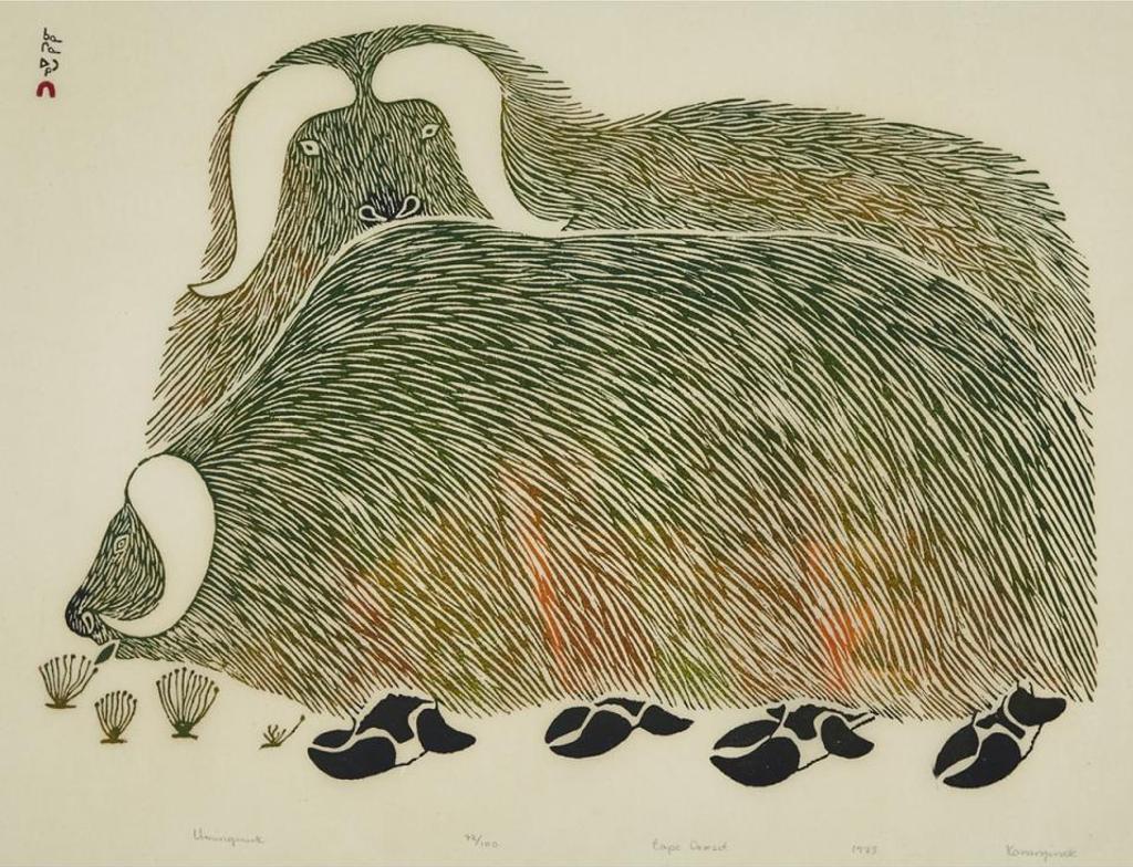 Kananginak Pootoogook (1935-2010) - Umingmuk