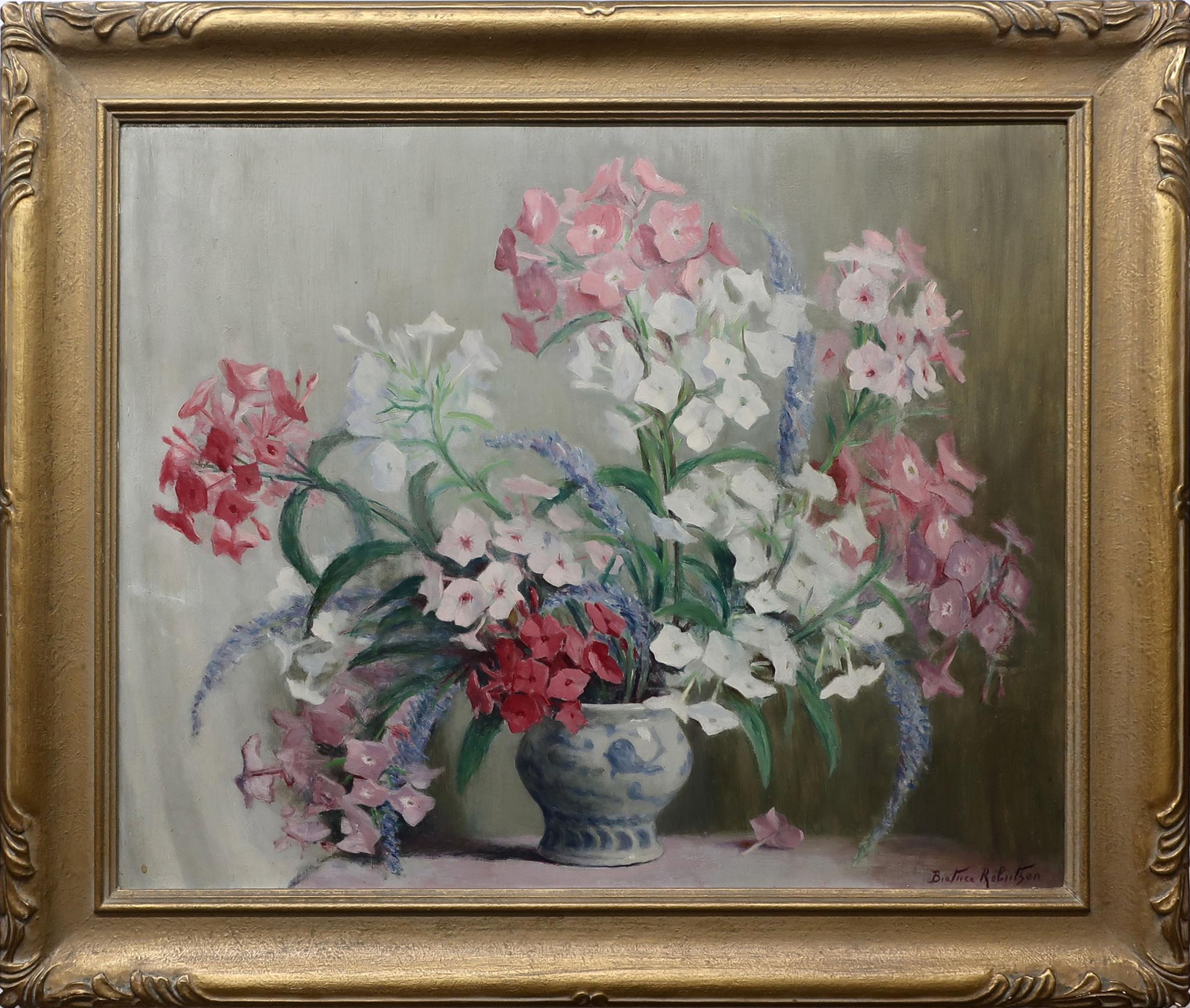 Beatrice Hagarty Robertson (1879-1962) - Phlox In Chinese Bowl