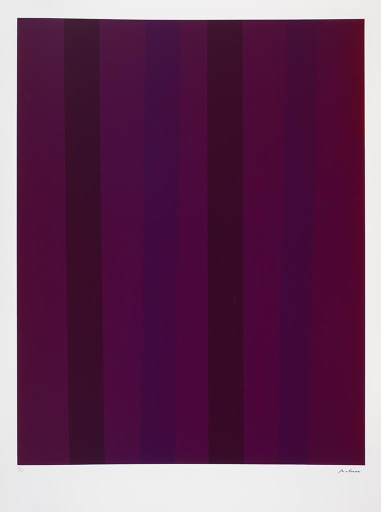 Guido Molinari (1933-2004) - Sans titre (Quantificateur pourpre)