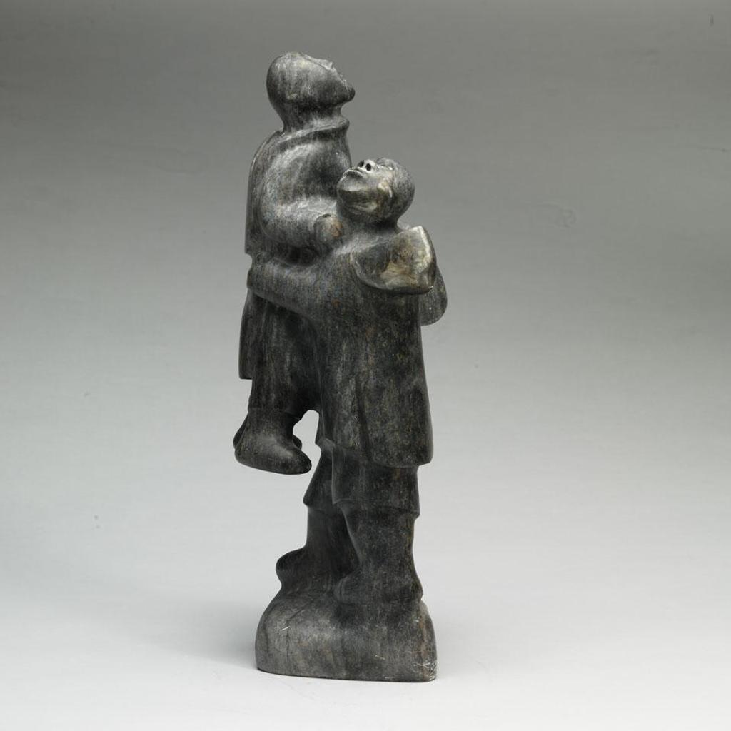 Josiah Nuilaalik (1928-2005) - Man Carrying His Reluctant Wife