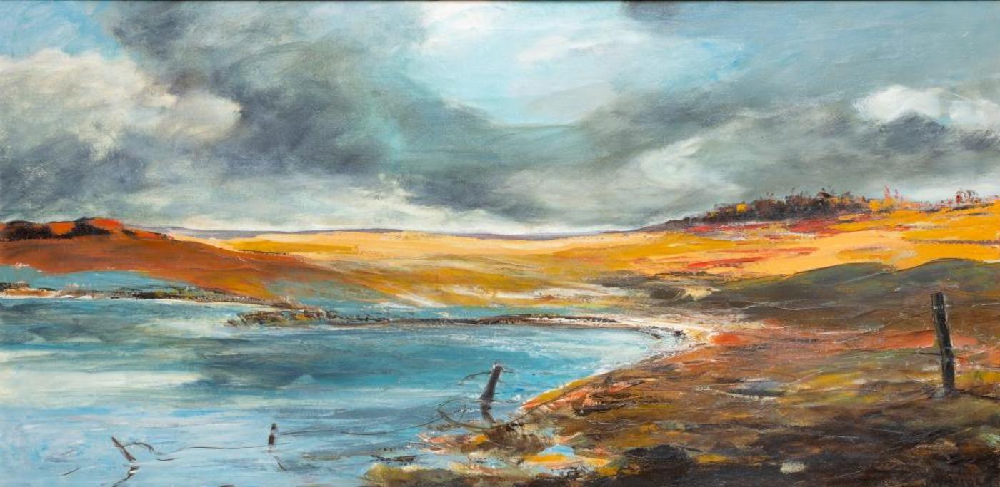 Hans Herold (1925-2011) - Upcoming Storm on the Prairie