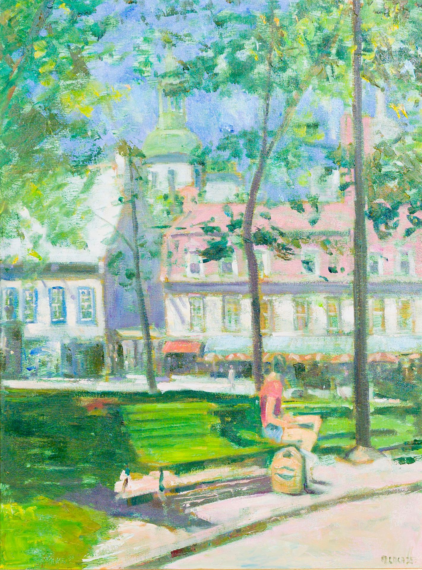 Alain Lacaze (1939) - Face au Château Frontenac, n.d.