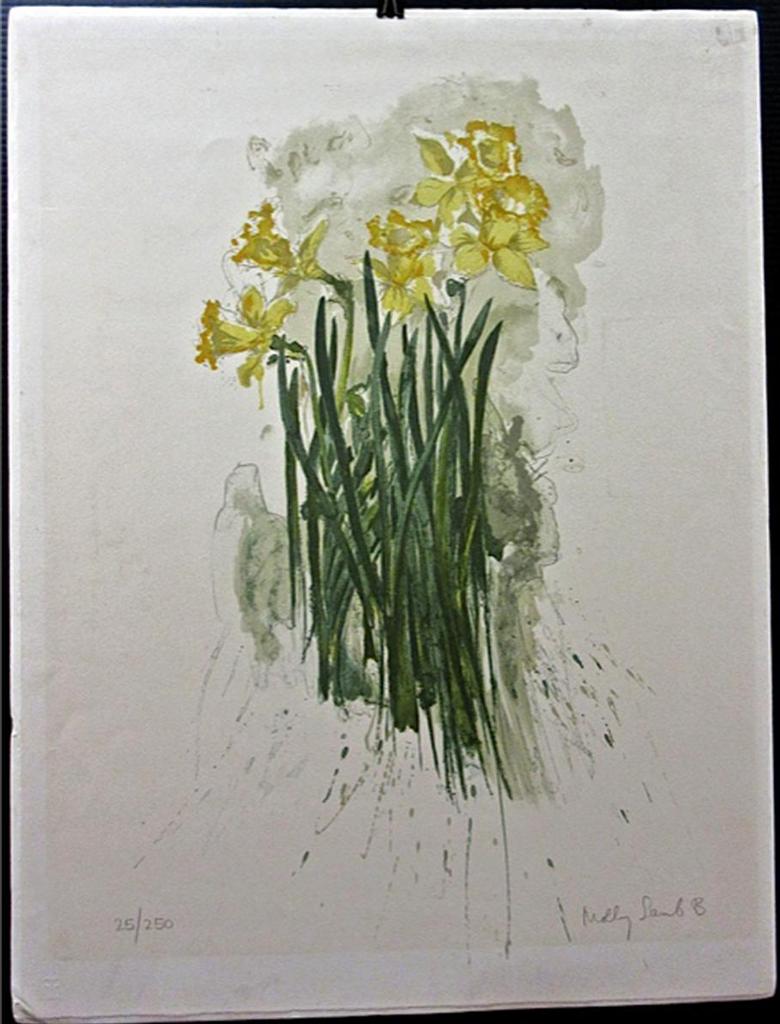 Molly Joan Lamb Bobak (1922-2014) - Daffoldils