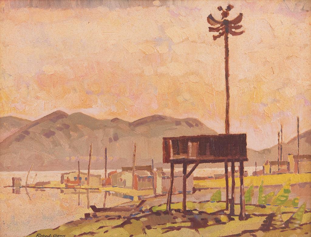 Robert Douglas Genn (1936-2014) - Hillside Grave and Mirrored Village