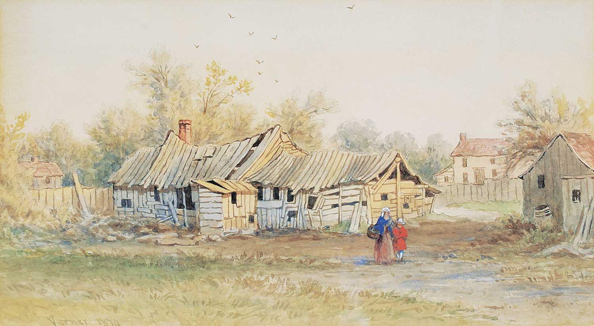Frederick Arthur Verner (1836-1928) - Untitled - Edge of Town