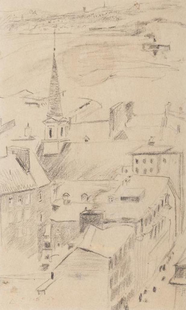 Robert Wakeham Pilot (1898-1967) - View of Quebec City & the St. Lawrence