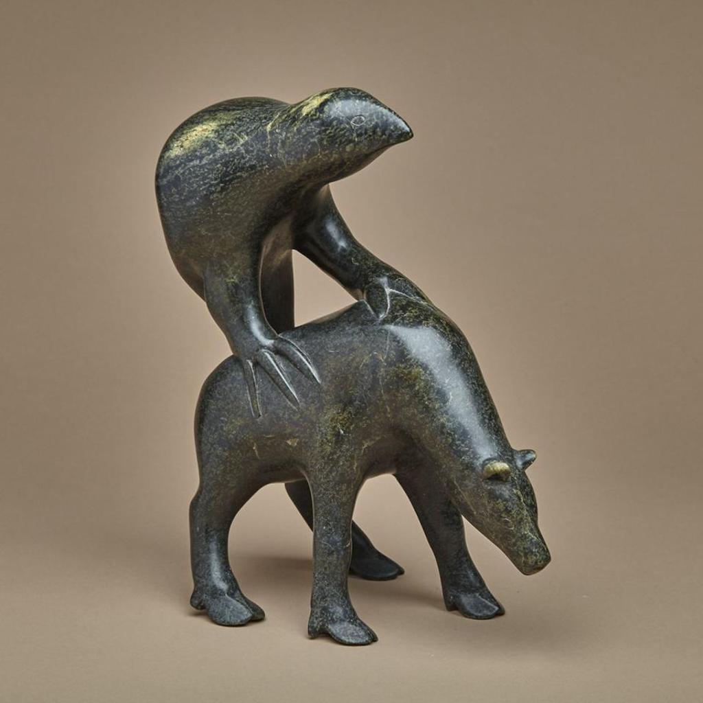 Pitseolak Niviaqsi (1947-2015) - Eagle And Caribou