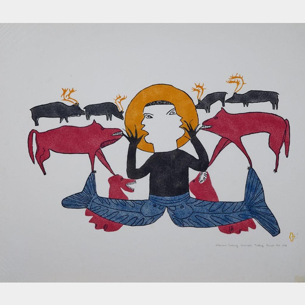 Marion Tuu'luq (1910-2002) - Shaman Calling The Animals