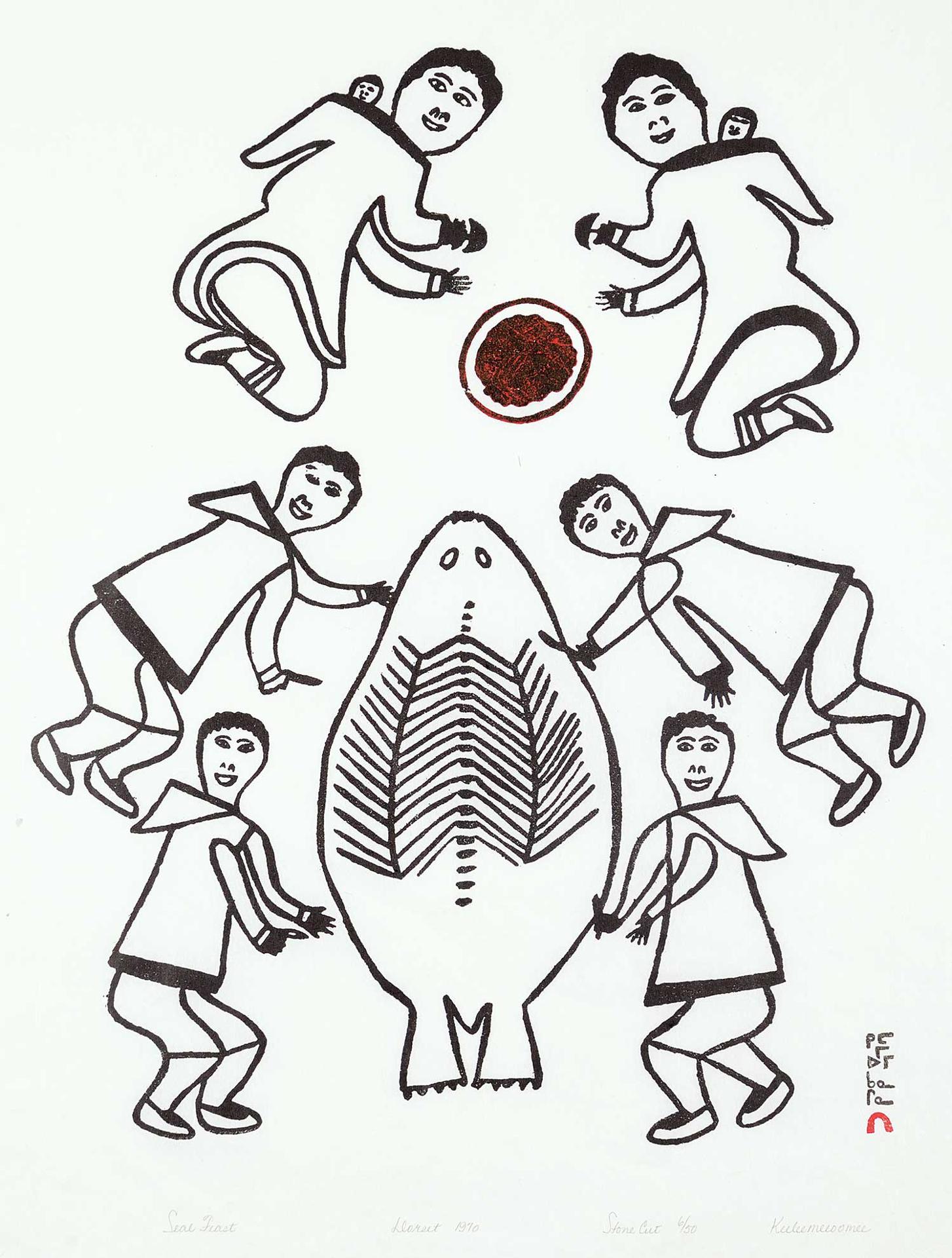 Keeleemeeoomee Samualie (1919-1983) - Seal Fest #6/50