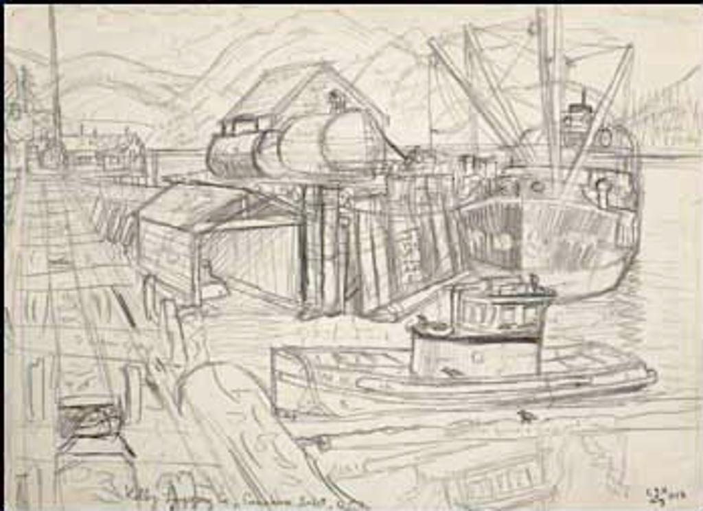 Edward John (E. J.) Hughes (1913-2007) - Kelby Logging Co., Cumshewa Inlet, QCI