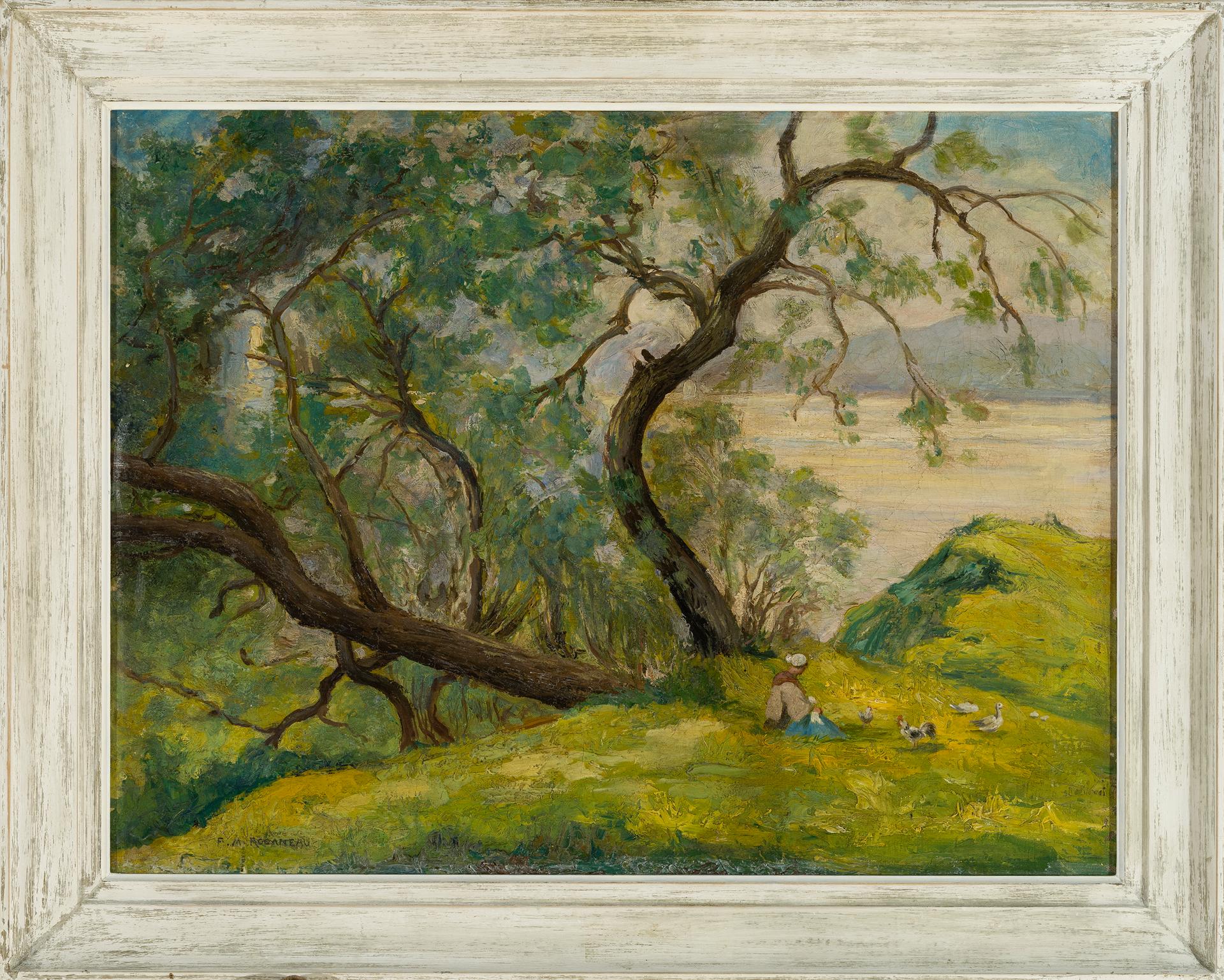 Maurice Roganeau - Repos au bord de mer, St-Jean-de-Luz, c. 1950