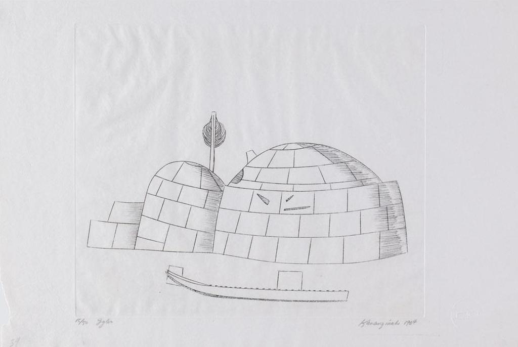 Kananginak Pootoogook (1935-2010) - Igloo