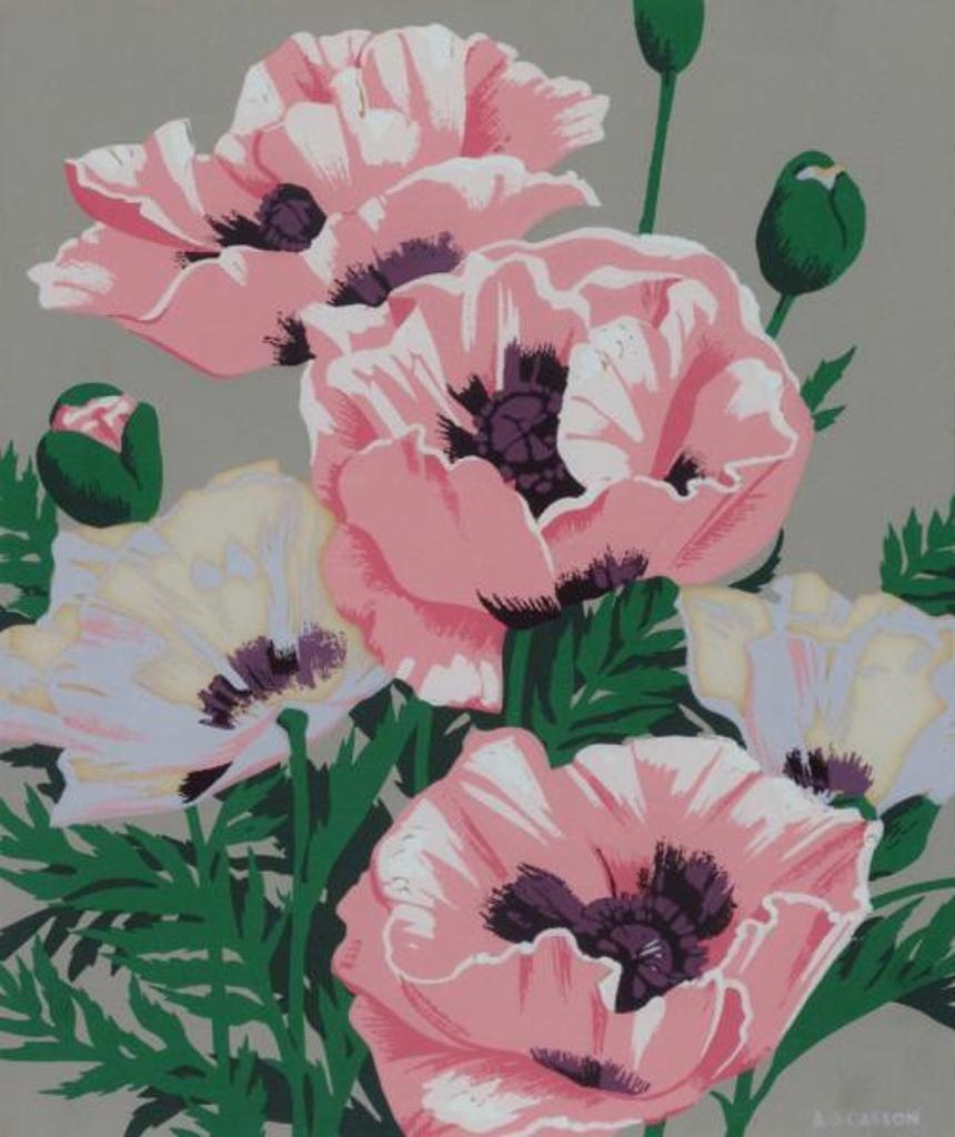 Alfred Joseph (A.J.) Casson (1898-1992) - Pink Poppies