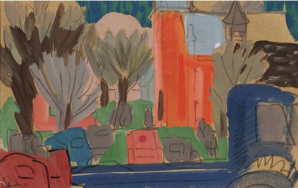 Andre Charles Bieler (1896-1989) - City Street Scene