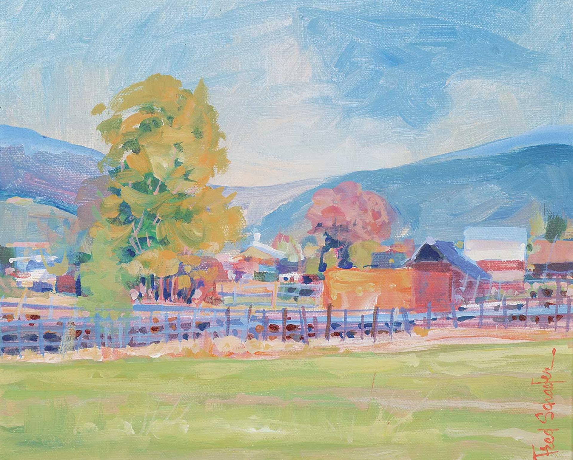 Fred Schaefer (1929-2001) - Untitled - View of the Stables