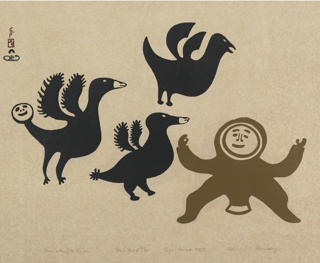 Sheelaky (1902-1985) - Man Calling To Birds