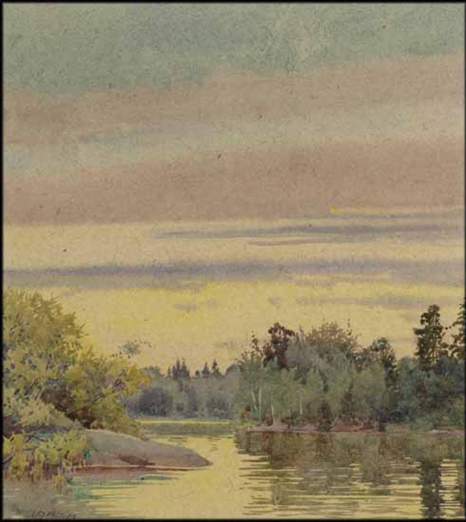 Walter Joseph (W.J.) Phillips (1884-1963) - Golden Evening, Keewatin